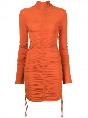 Платье Nolan со сборками A.L.C.. Цвет: оранжевый