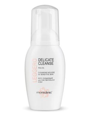 Leggero Delicate Cleanse PHA 5% Мусс очищающий для чувствительной кожи MontClinic. Цвет: белый
