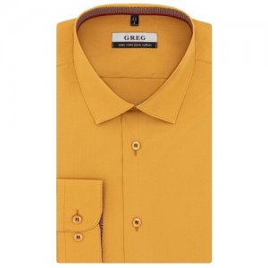 Рубашка , размер 174-184/39, желтый GREG. Цвет: желтый