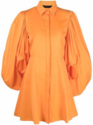 Платье-рубашка с широкими рукавами Federica Tosi. Цвет: оранжевый