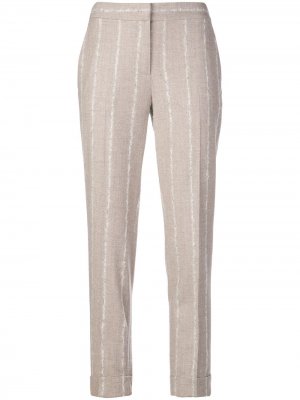 Striped tapered trousers Lorena Antoniazzi. Цвет: нейтральные цвета