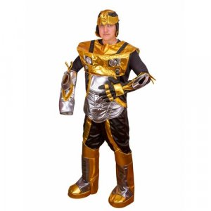 Карнавальный костюм взрослый Робот Маскарад у Алисы. Цвет: золотистый/золотой