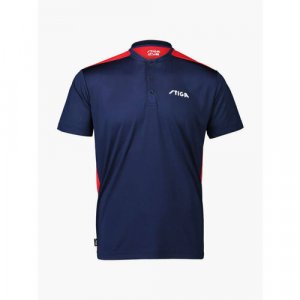 Футболка Shirt Club Navy/Red, размер M, синий STIGA. Цвет: синий