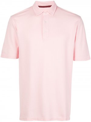 Рубашка-поло с короткими рукавами Isaia. Цвет: розовый