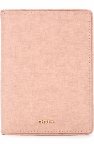 Кожаная обложка для паспорта Furla. Цвет: светло-розовый