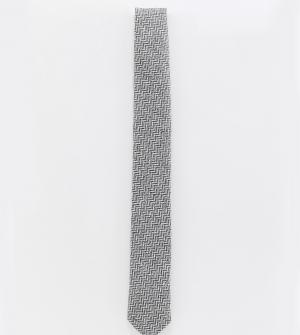 Серый галстук с добавлением шерсти Heart & Dagger. Цвет: серый