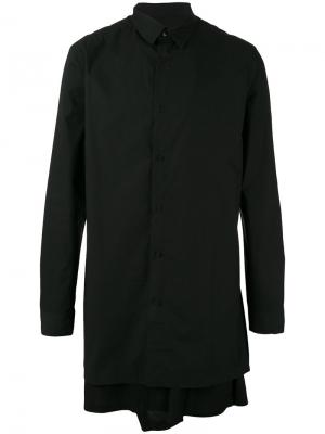 Удлиненная многослойная рубашка D.Gnak. Цвет: чёрный