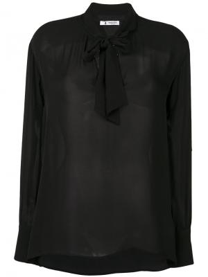 Блузка с воротником завязкой на мягкий бант Barena. Цвет: чёрный