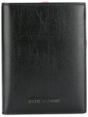 Кошелек-бумажник Dior Homme. Цвет: чёрный