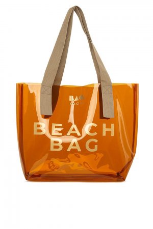 Пляжная сумка Прозрачная с принтом , норка Bagmori