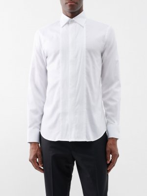 Рубашка под смокинг из хлопкового поплина с нагрудником спереди , белый Paul Smith