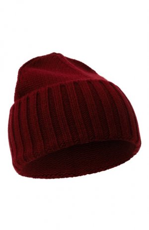 Кашемировая шапка MUST. Цвет: бордовый