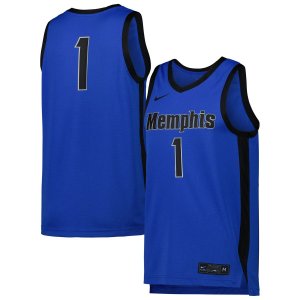 Мужская баскетбольная майка #1 Blue Memphis Tigers Replica Nike