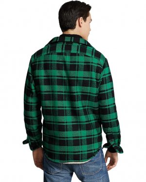 Куртка Classic Fit Wool Blend Shirt Jacket, цвет Billiard/Polo Black Polo Ralph Lauren