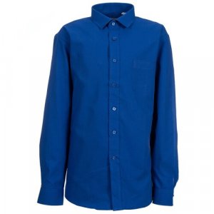 Школьная рубашка , размер 146-152, синий Tsarevich. Цвет: синий