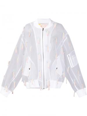 Куртки Mikio Sakabe. Цвет: белый