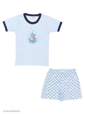 Пижама для мальчика (самолетик), Квирит. Цвет: морская волна, темно-синий, синий