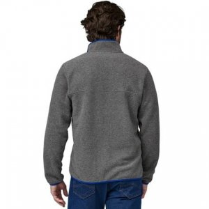 Легкий флисовый пуловер Synchilla Snap-T мужской , цвет Nickel/Passage Blue Patagonia