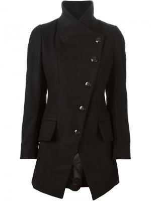 Пальто со смещенной застежкой Vivienne Westwood Anglomania. Цвет: чёрный