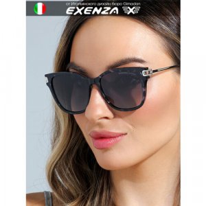 Солнцезащитные очки , серый, черный Exenza. Цвет: серый/черный/золотистый