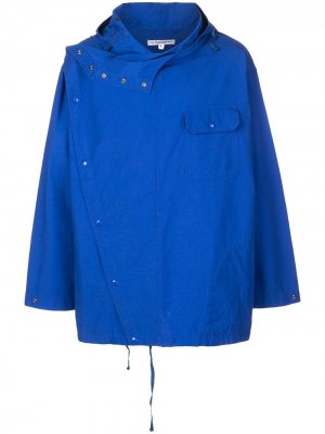 Двубортная куртка с капюшоном Engineered Garments. Цвет: синий