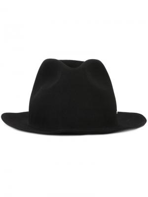 Шляпа-федора Strong Super Duper Hats. Цвет: чёрный