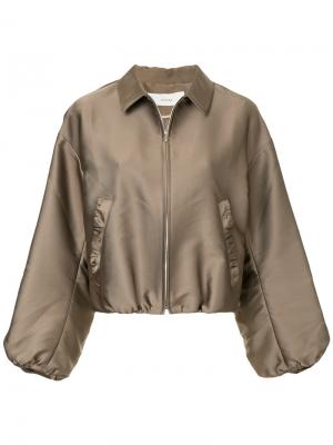 Укороченная куртка на молнии Cyclas. Цвет: коричневый