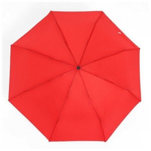 Мини-зонт , механика, 3 сложения, 8 спиц, красный Queen Fair