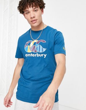 Синяя футболка Canterbury-Голубой Canterbury Of New Zealand