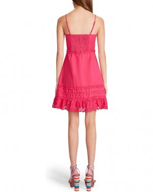 Платье Snap Front Cotton Canvas Slip Dress, розовый Betsey Johnson