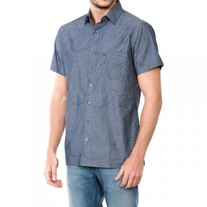 Рубашка , размер (50)L, синий Westland. Цвет: синий