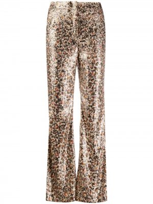 Расклешенные брюки с леопардовым принтом Dorothee Schumacher. Цвет: нейтральные цвета