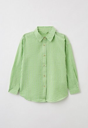 Рубашка Sela Exclusive online. Цвет: зеленый