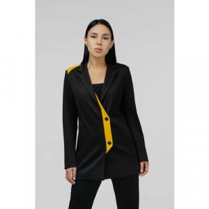 Пиджак , размер 50, черный IZ13. Цвет: черный