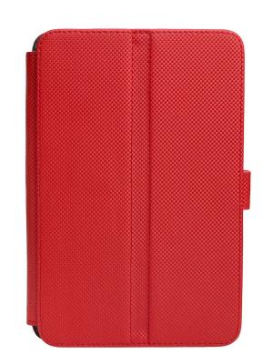Чехол-книжка Norton универсальный 7 (199х122 мм) с уголками (красный карбон) Norton.. Цвет: красный