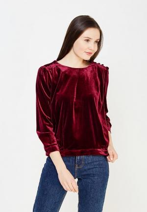 Блуза Lucy & Co.. Цвет: бордовый