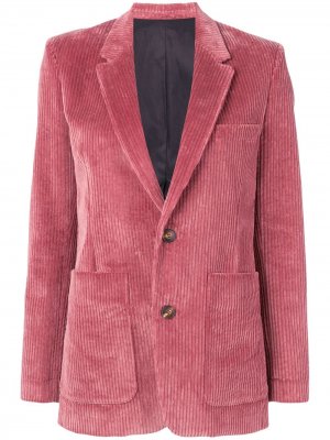 Пиджак на двух пуговицах с подкладкой AMI Paris. Цвет: розовый