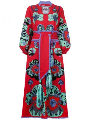 Платье-кимоно с вышивкой Poppies Yuliya Magdych
