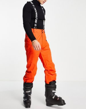 Оранжевые водонепроницаемые горнолыжные брюки из плотного материала Comrade-Оранжевый цвет Surfanic