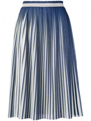 Плиссированная юбка Bellerose. Цвет: синий