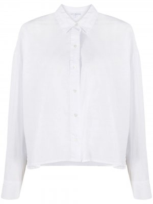 Рубашка с потайной застежкой на пуговицы James Perse. Цвет: белый