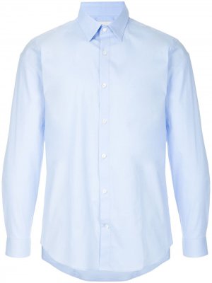 Классическая рубашка с длинными рукавами Cerruti 1881. Цвет: синий