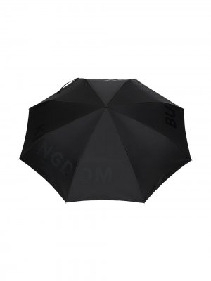 Складной зонт с принтом Burberry. Цвет: черный