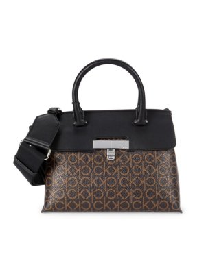 Сумка-портфель Becky с монограммой , коричневый Calvin Klein