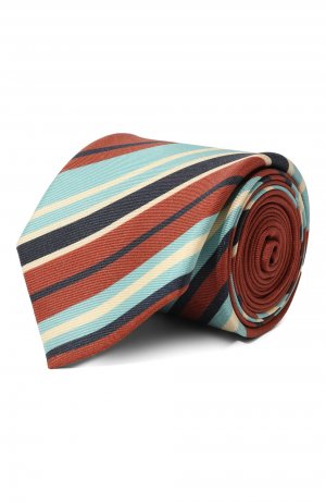 Шелковый галстук Prada. Цвет: разноцветный