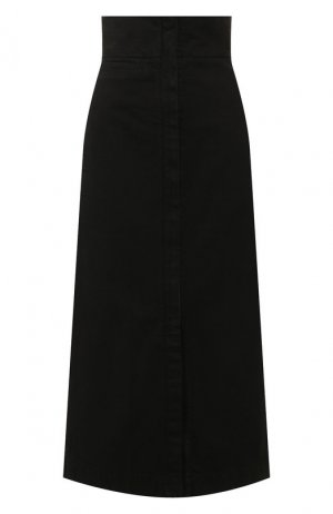 Джинсовая юбка Lemaire. Цвет: чёрный