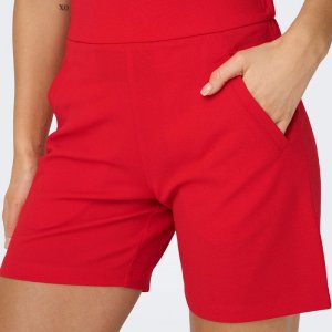 Красные шорты с итальянскими карманами Женский JDY