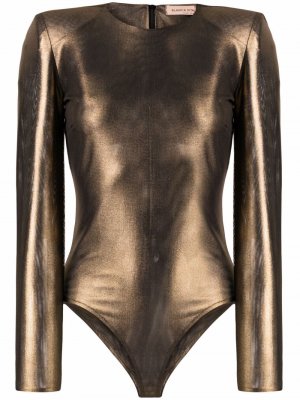 Metallic-effect bodysuit Blanca Vita. Цвет: желтый