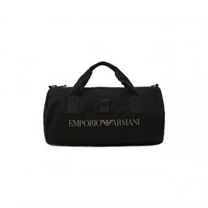 Текстильная спортивная сумка Emporio Armani. Цвет: чёрный