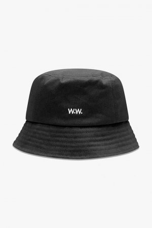 Хлопковая шапка Ossian Bucket Hat 12240817-7083 ЧЕРНЫЙ , Wood